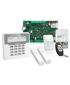 SATEL Riasztóközpont (VERSAPLUS 1db), kezelővel (VERSALCDMWH 1db), transzformátor (TR40VA 1db), vezeték nélküli rendszervezérlő (VERSAMCU 1db)