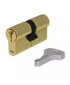 YALE ASSA ABLOY - Yale 500+ Series Standard Security – Kétoldalas cilinder zárbetét (45/50, szatén nikkel)