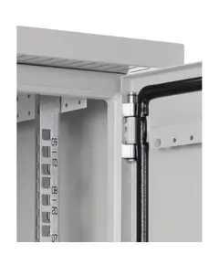 PULSAR 9U 19” RACK szekrény falra szerelhető vandalizmusálló IP20 szürke 600x400 mm acéllemez
