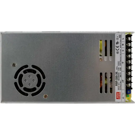 PULSAR RSP-320-36 36V 320W 8,9A IP20 zárt tápegység fémházas professzionális kivitel