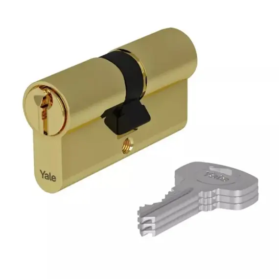 YALE ASSA ABLOY - Yale 500+ Series Standard Security – Kétoldalas cilinder zárbetét (35/40, szatén nikkel)