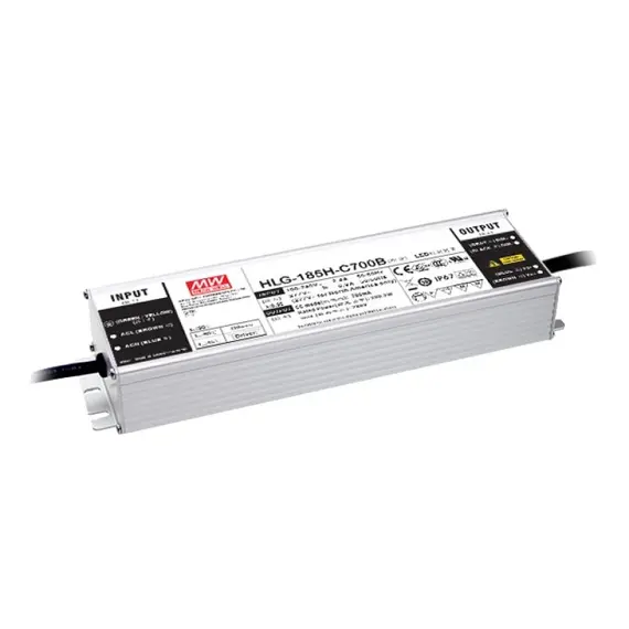 PULSAR HLG-185H-C500B 185W 500mA IP67 LED tápegység fémházas